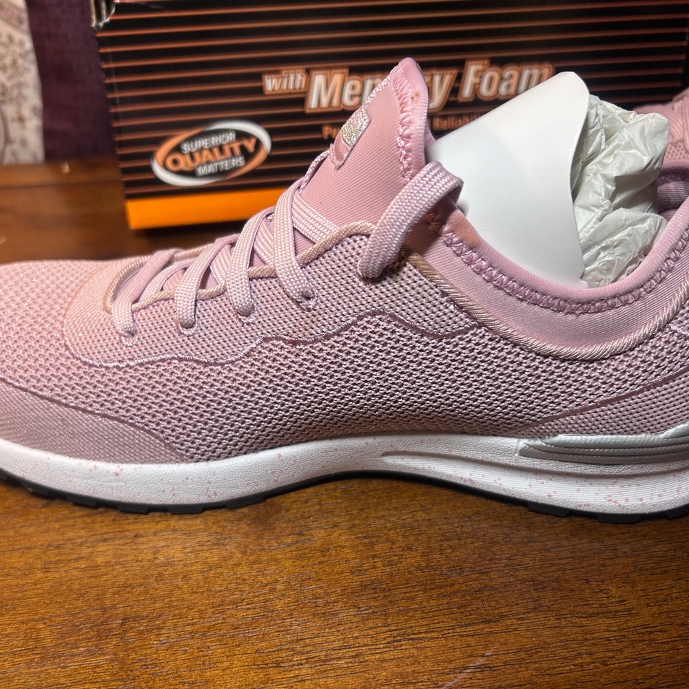 Skechers Women's Light Pink Athletic Sneakers - Picture 7 of 10